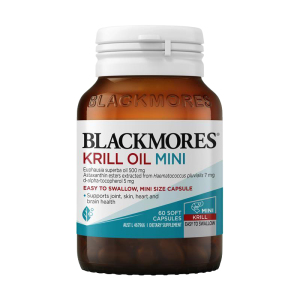 澳佳宝 BLACKMORES 高浓度迷你南极深海磷虾油虾青素胶囊 60粒 1瓶装 心脑血管健康 澳洲进口