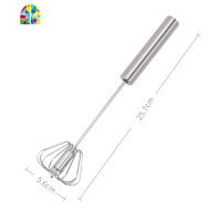 半自动打蛋器家用手动按压式小型蛋清奶油打发器烘焙鸡蛋搅拌器棒 FENGHOU 半自动-蓝色