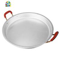 加厚老式铝锅平底锅家用铝制煎锅不粘烙饼锅燃气铝饼铛手工铝鏊子 FENGHOU 熟铝-34厘米特厚2斤