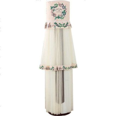 布莱梦棉麻开机不取格力i铂i酷美的海尔空调罩柜机套立式圆形圆柱防尘罩桑葚格力I铂I酷(170cm)