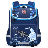 新款小学生卡通书包男女一体式打开太空包1-2年级儿童双肩背包