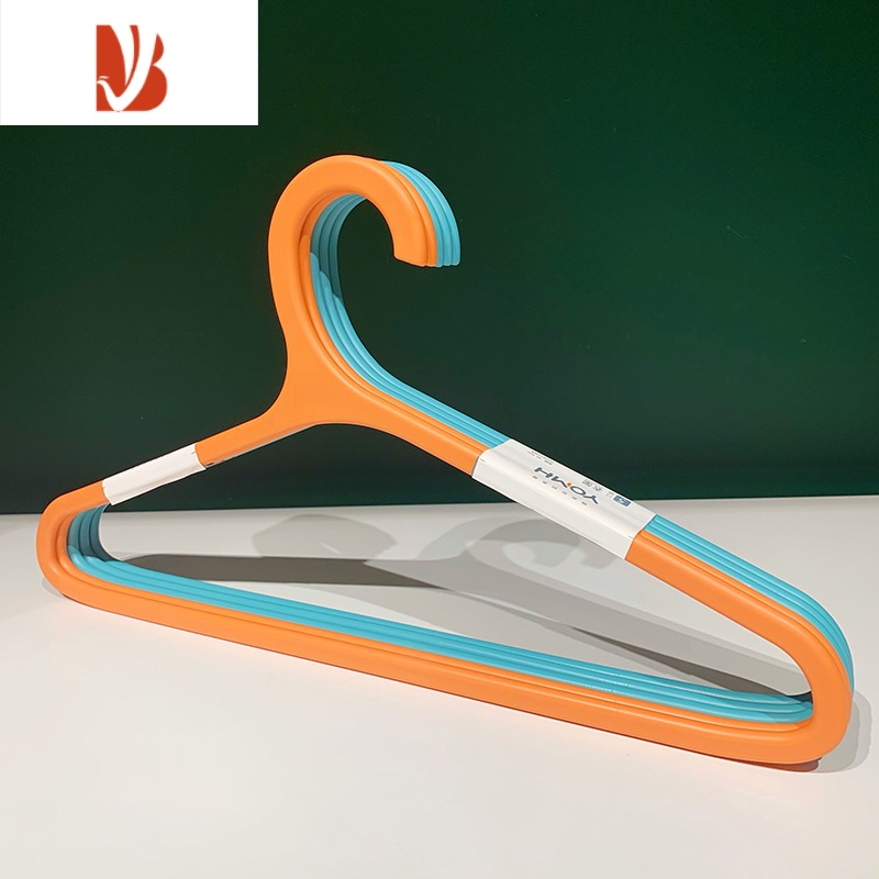 三维工匠Swanlace 彩色成人塑料衣架家用衣挂儿童防滑轻便多衣撑