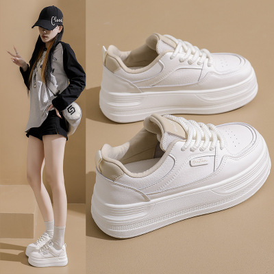 2026春季新款ins韩版透气小白鞋女学生厚底百搭休闲运动板鞋_96