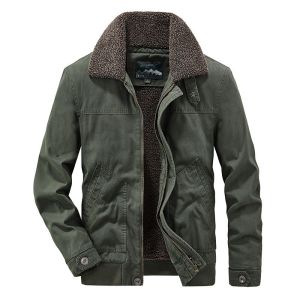 JPDUN男装秋冬季新款加绒加厚棉服男士青年水洗保暖棉衣外套