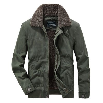 JPDUN男装秋冬季新款加绒加厚棉服男士青年水洗保暖棉衣外套