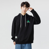 男装秋冬连帽卫衣男新款潮牌休闲宽松卫衣星星印花青少年百搭上衣