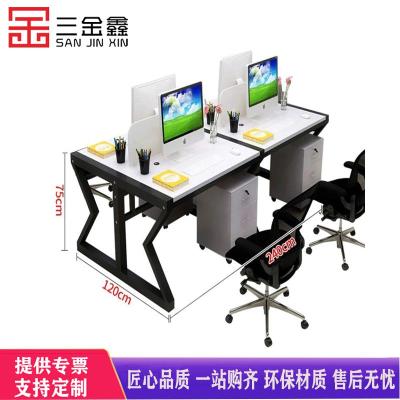 三金鑫 简约现代职员办公桌椅组合办公家具财务员工桌屏风隔断卡座办公桌
