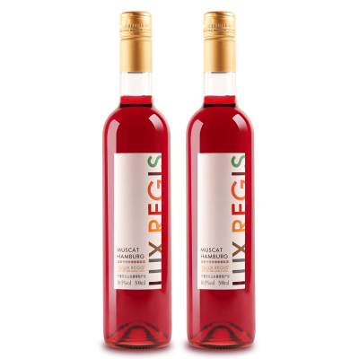 [女士小甜水]类人首莫斯卡托玫瑰香半甜桃红葡萄酒 红酒6支装