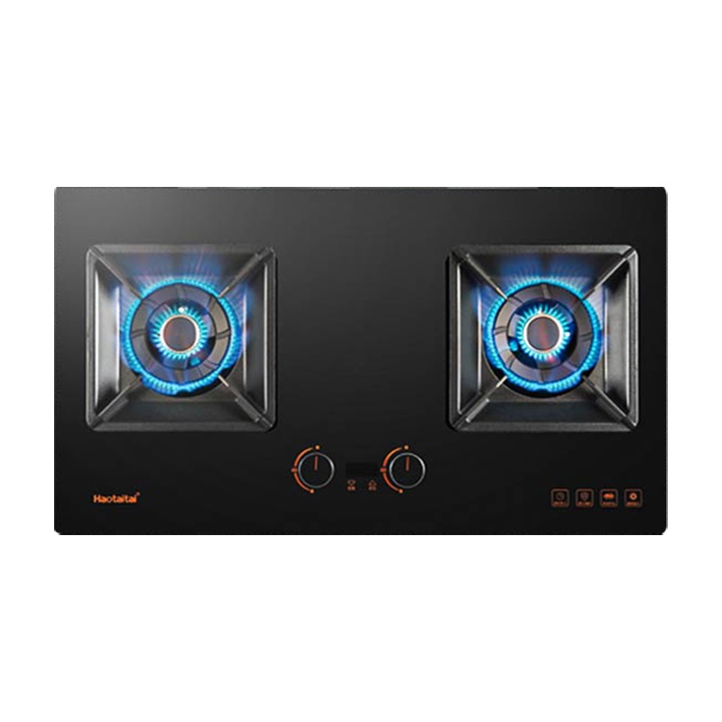 Haotaitai好太太燃气灶JZY-X402 4.8kW大火力双定时烟灶联动换灶不开孔保洁炉头大尺寸聚能锅支架液化气