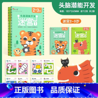 头脑潜能开发迷宫2-3岁(全2册) [正版]邦臣小红花迷宫书 儿童3-4-5-6-7-8周岁走迷宫书专注力逻辑思维训练益