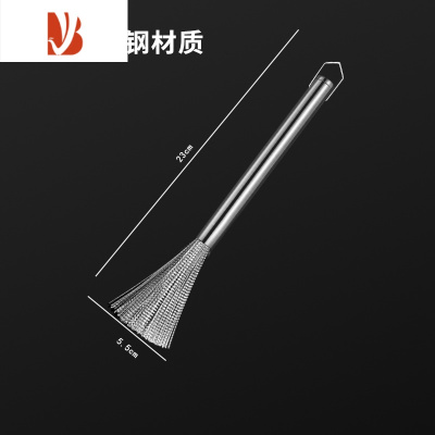 三维工匠多304厨房专用长柄洗锅碗刷子刷锅器钢丝清洁刷