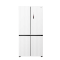 美的571一级能效风冷无霜底部散热大容量电冰箱纯平全嵌十字对开四开门BCD-571WUSPZM(E)流苏白