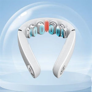 SKG颈椎按摩器G5 颈部肩颈按摩仪U型枕脉冲揉捏护颈仪脖子牵引热敷