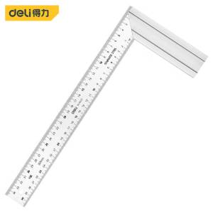 deli得力DL4037钢角尺350mm铝(银)(把)