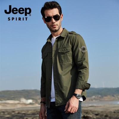00jeep spirit吉普男士秋冬加绒夹克休闲大码男装可脱卸帽户外登山服