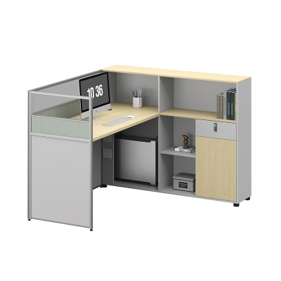 臻远ZYGW-073屏风工作卡位职员桌办公桌 L型单人位