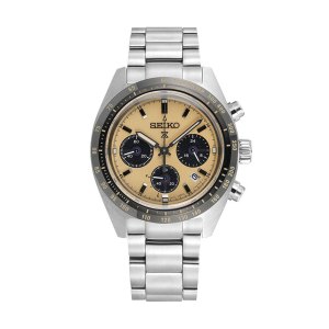 SEIKO精工三眼熊猫系列太阳能夜光防水男士石英表SSC817P1