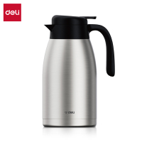 得力保温壶17755不锈钢真空保温2L