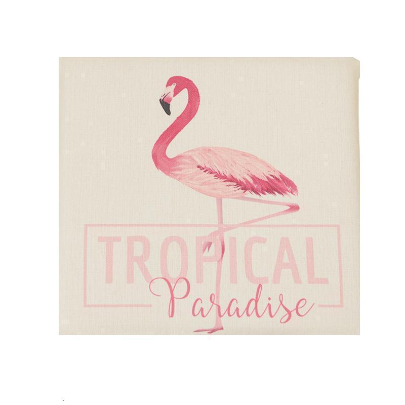 家柏饰(CORATED)北欧椅垫慢性回弹美臀家用餐厅冬季办公室加厚汽车坐垫 单脚火烈鸟 40X40*4cm可拆洗