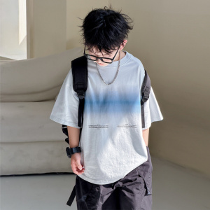 男童夏装短袖T恤夏款2026新款大儿童夏季潮酷半袖男孩上衣帅气