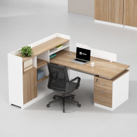 格具(GEJU) 办公桌椅组合财务办公家具职员工位屏风隔断卡位单人位[含椅)