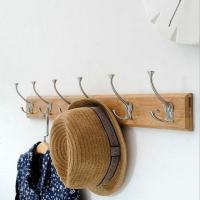 简约现代竹质简欧日式客厅楠竹实木墙上衣帽架壁挂衣钩后挂衣架墙壁衣服挂钩