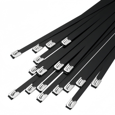 依诺九吉 304包塑不锈钢扎带金属扎带 多型号 包