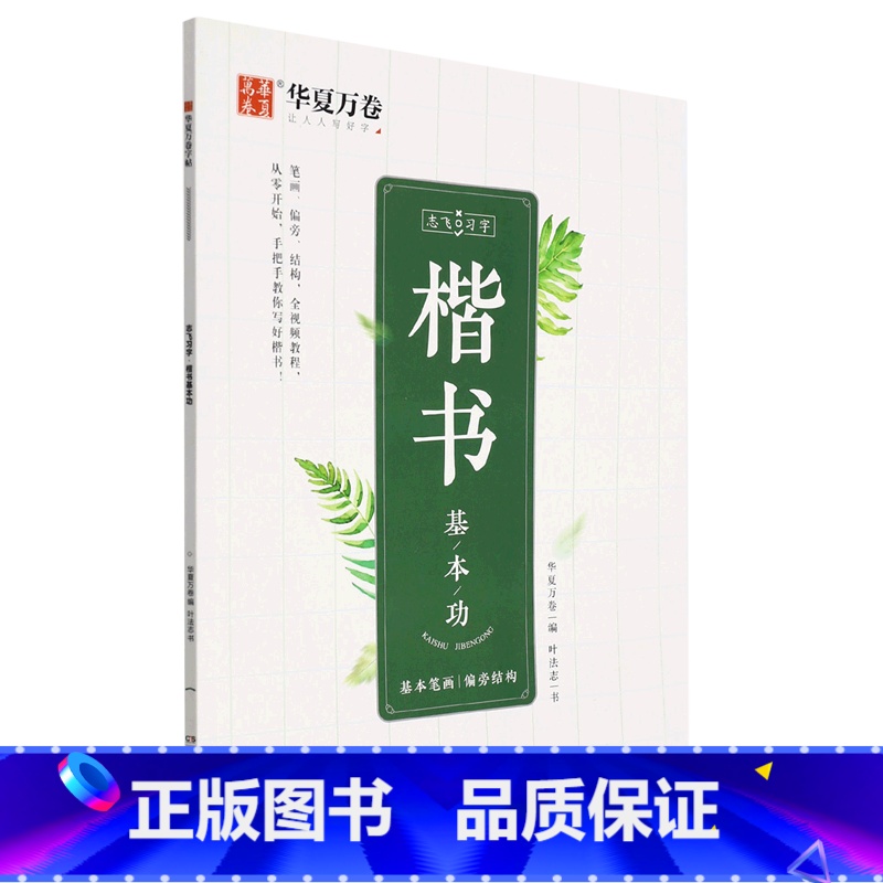[正版]楷书基本功 志飞习字 叶法志 湖南美术出版社 书法篆刻 9787535695383