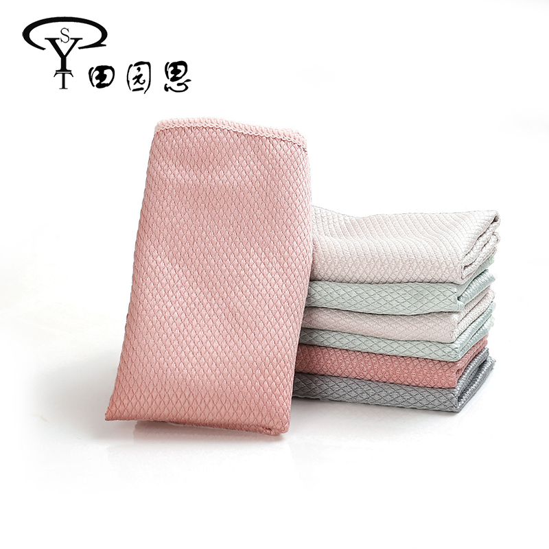 田园思 优质鱼鳞抹布 3只装 袋