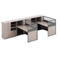 攸形双人职员桌280*150*110cm套