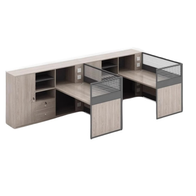 攸形双人职员桌280*150*110cm套