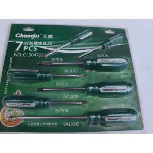 定制长鹿工具 彩条柄螺丝刀套装