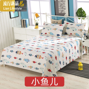 老粗布床单棉卡通加厚加密特厚布料儿童女孩男孩单件单人可爱小 三维工匠