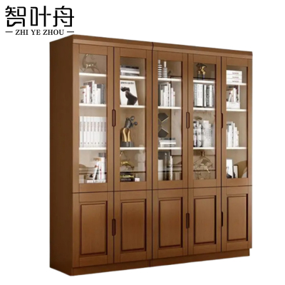 智叶舟实木办公柜200*32.5*197cm台