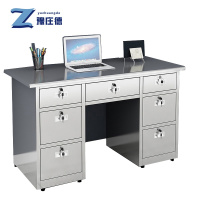 豫庄德不锈钢办公桌7抽张
