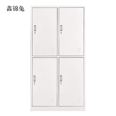 鑫锦兔加厚四门钢制更衣柜员工柜铁皮职工储物柜