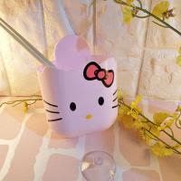 两用可挂可吸可爱卡通猫猫牙刷架杂物筒收纳桶多用途收纳架置物架 三维工匠 DIY全身小鸭收纳