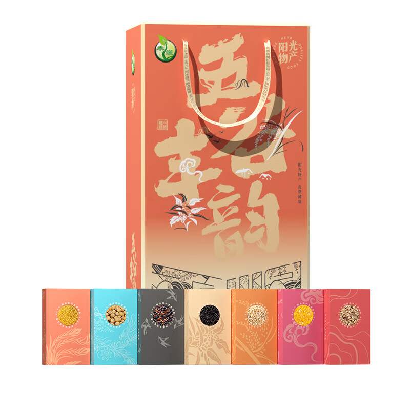 禾煜 南北干货礼盒 菌菇特产 五谷杂粮礼盒 大礼包内含多种五谷杂粮养脾胃 五谷丰韵杂粮礼盒2.35kg