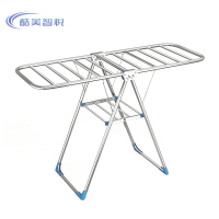 酷美智悦 不锈钢圆管折叠晾衣架1.5米 KM-BH497 个