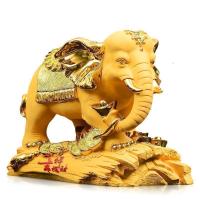 家柏饰(CORATED)大象摆件一对象乔迁新居礼品客厅电视柜酒柜装饰工艺品