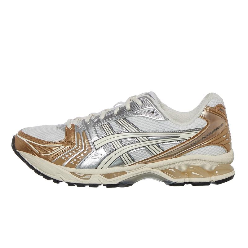 亚瑟士(ASICS)跑步鞋男鞋女鞋缓震透气支撑训练运动鞋白奶油色潮