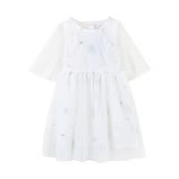 [1件3.5折]铅笔俱乐部童装2025夏装新女童连衣裙儿童公主裙可拆披肩网纱裙子