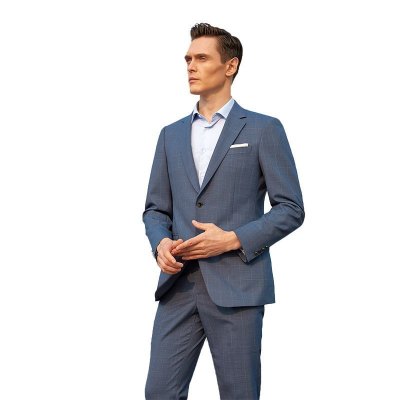 BAROMON/培罗蒙春秋季新款男装西服套装男士修身西服套装商务正装新郎礼服羊毛西装ETZA9305培羅蒙