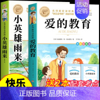 [全2册]爱的教育+小英雄雨来 [正版]全套3册 童年爱的教育和小英雄雨来六年级上册必读的课外书高尔基管桦原著完整版小学