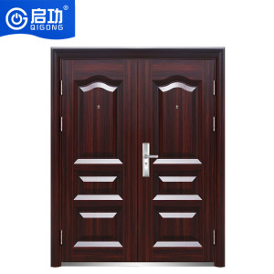启功钢制防盗门别墅大门安全进户门家用入户双开推拉大门QG-FDM6200