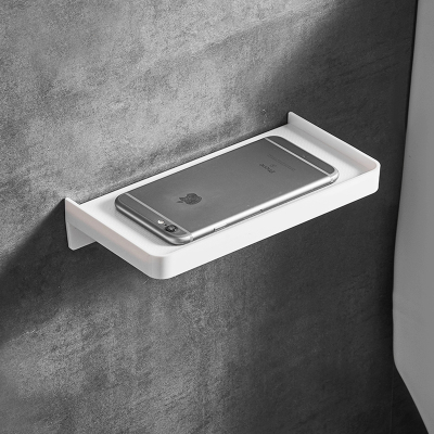 藤印象卫生间免打孔塑料手机架厕所托盘浴室置物架挂墙壁隔板床头收纳