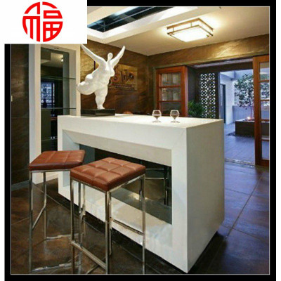 琴烤漆白色吧台简约现代家用吧台隔断吧台定制吧台时尚吧台舒适主义