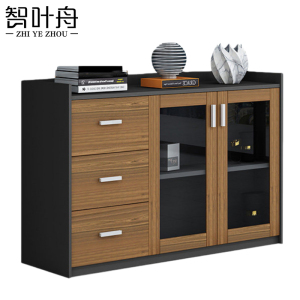 智叶舟矮柜储物柜二门三抽120*40*80cm台