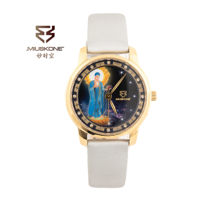 妙时空(MIUSKONE)佛教佛缘系列 如来/观世音菩萨/六字大明咒结缘女式腕表 长辈礼物 父母礼品MS75