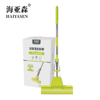 海亚森 TK-2093 33cm开心果系列滚轮胶棉拖把地拖(计价单位:把)果绿色